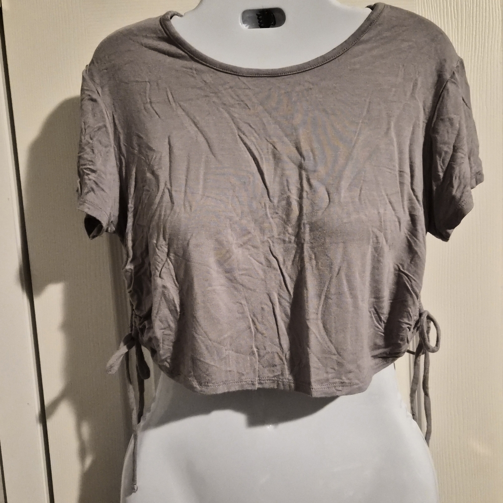 French Pastry Grayish Lavender Women's Crop Top